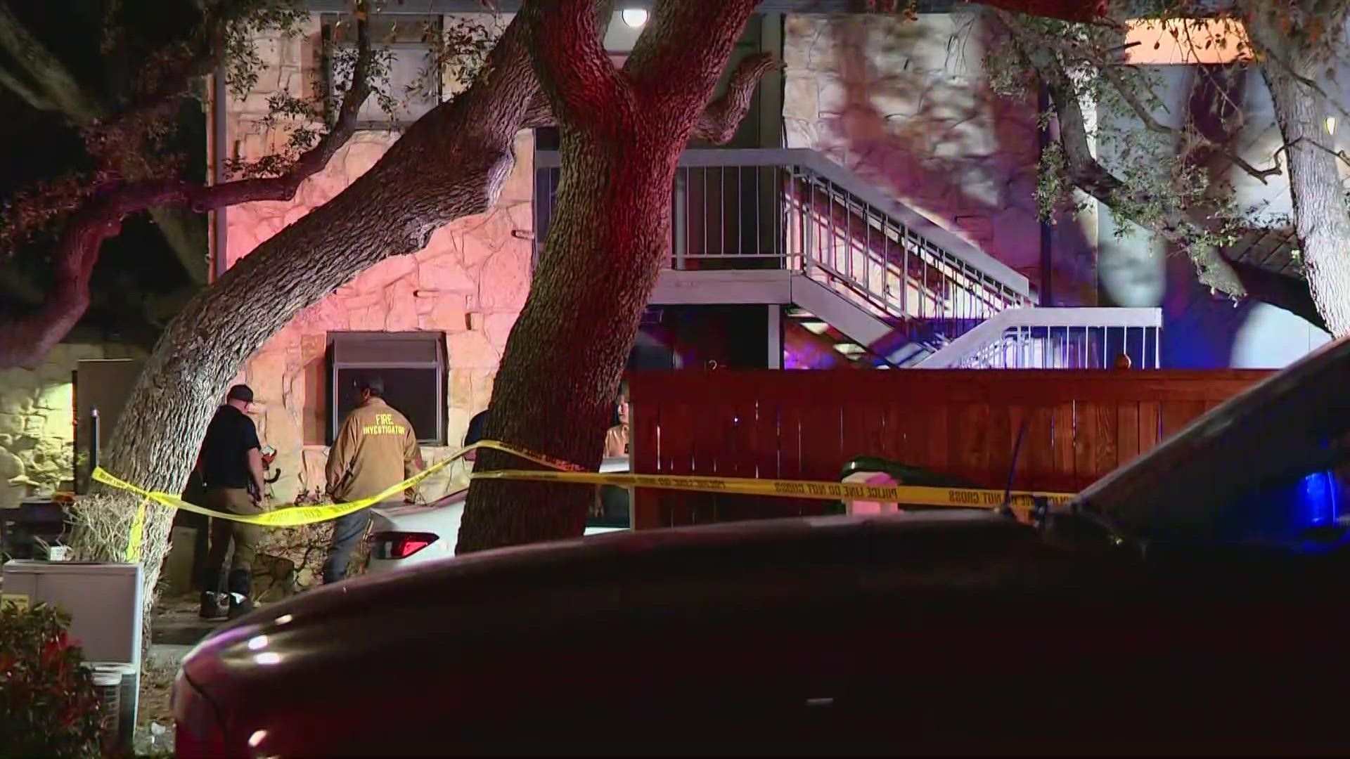 Firefighters responded to the fire and found the deceased man inside, shot several times.