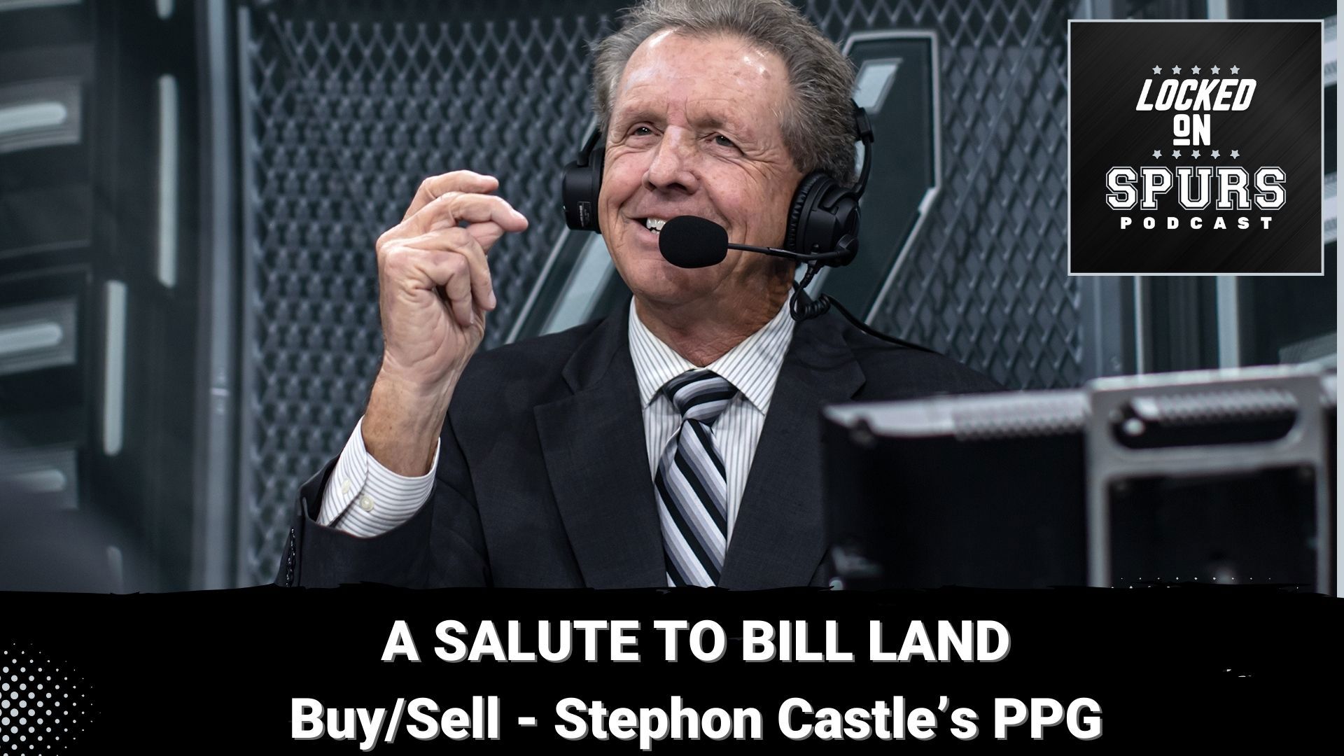 Spurs games on television won't be the same without Bill Land.