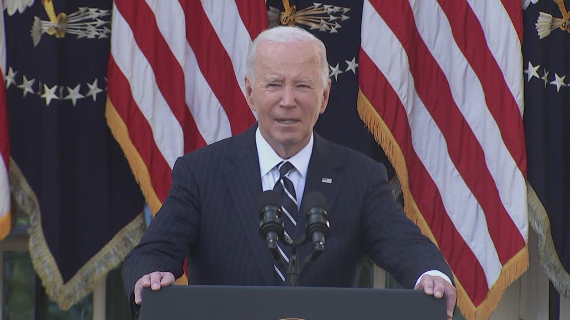 This was Biden's first address to the nation since Kamala Harris' loss.