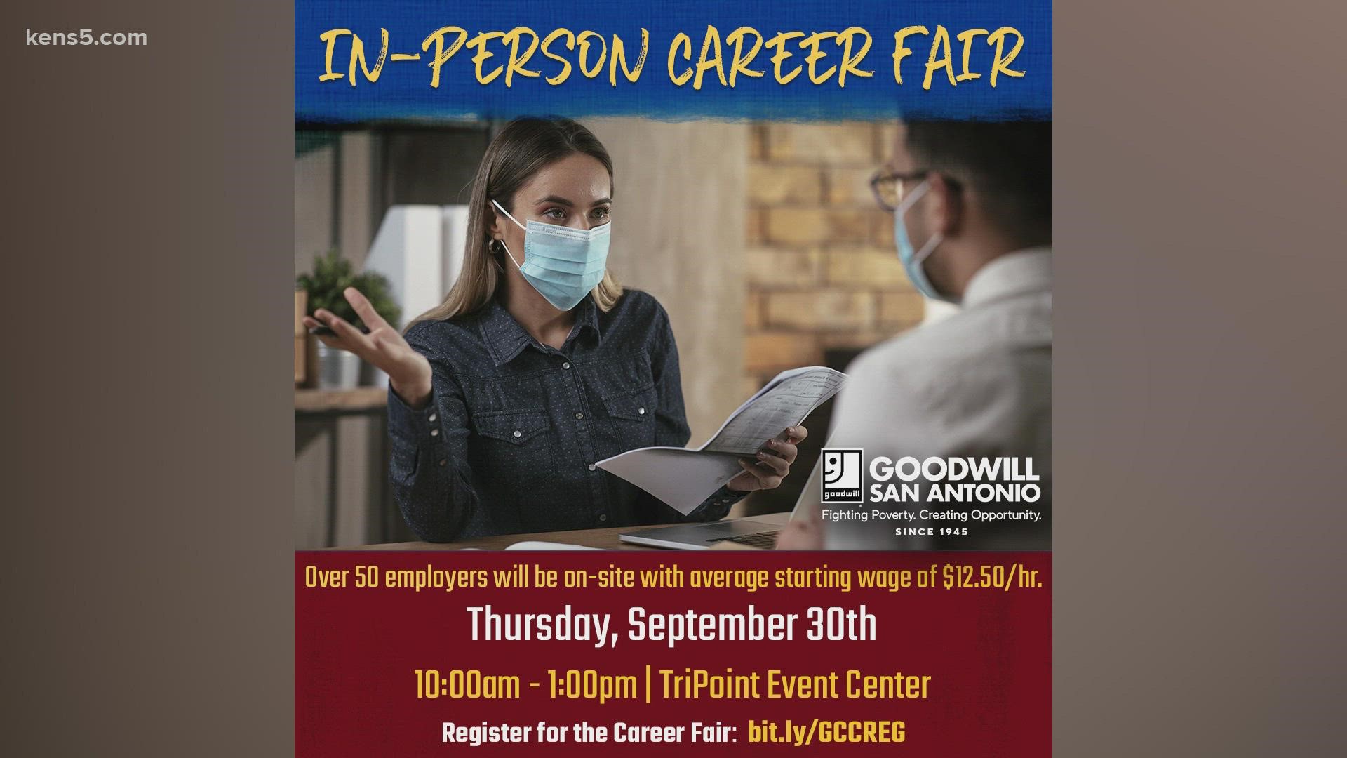 If you or someone you know is in need of a job, here's a career fair you can look into.