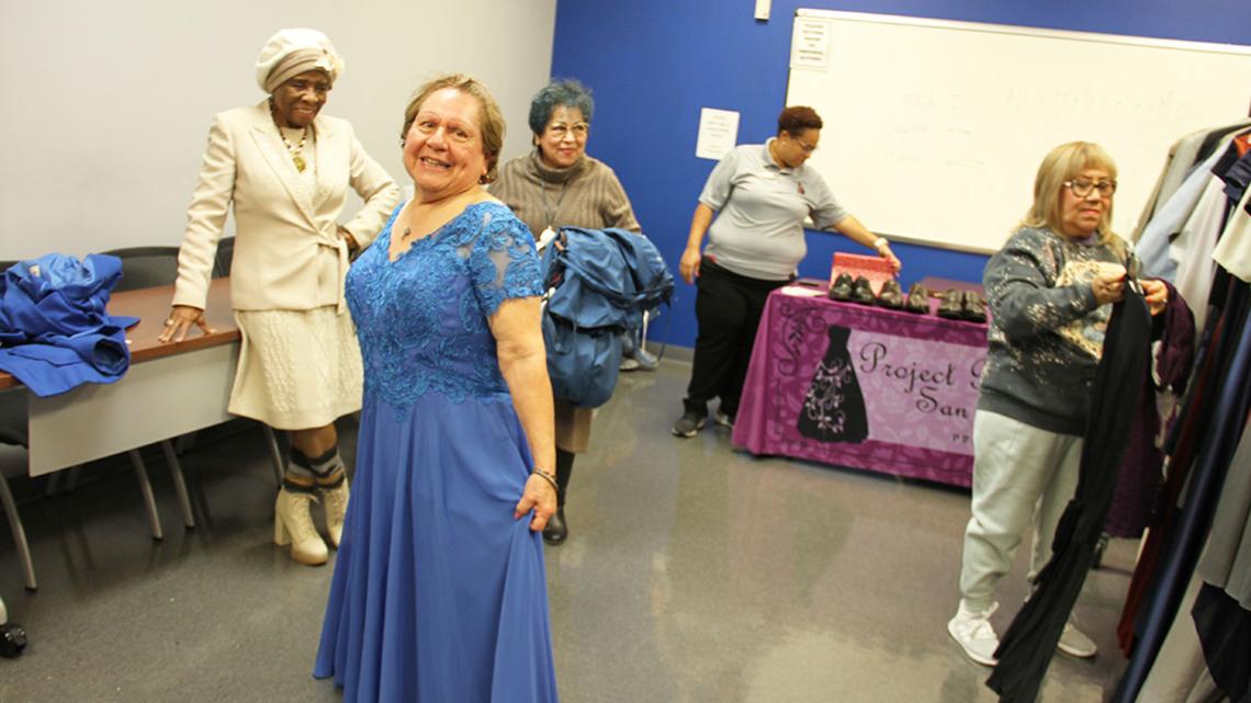 Project Prom Dress gifts senior citizens formal wear for anniversary event  | kens5.com
