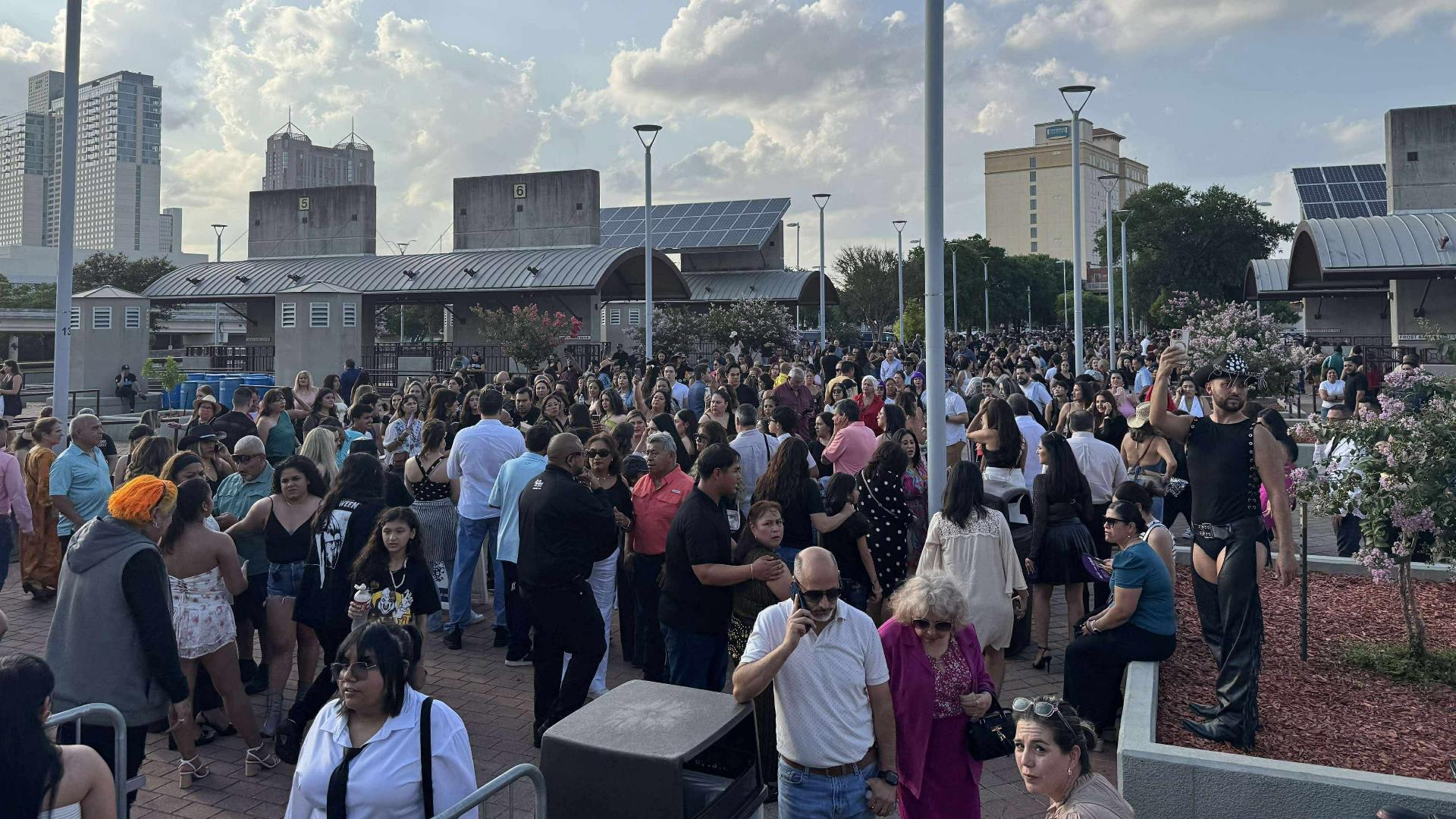 Less than 40 minutes before the show was set to kick off, thousands of fans waiting in line heard the news it had been postponed to an unknown date. 