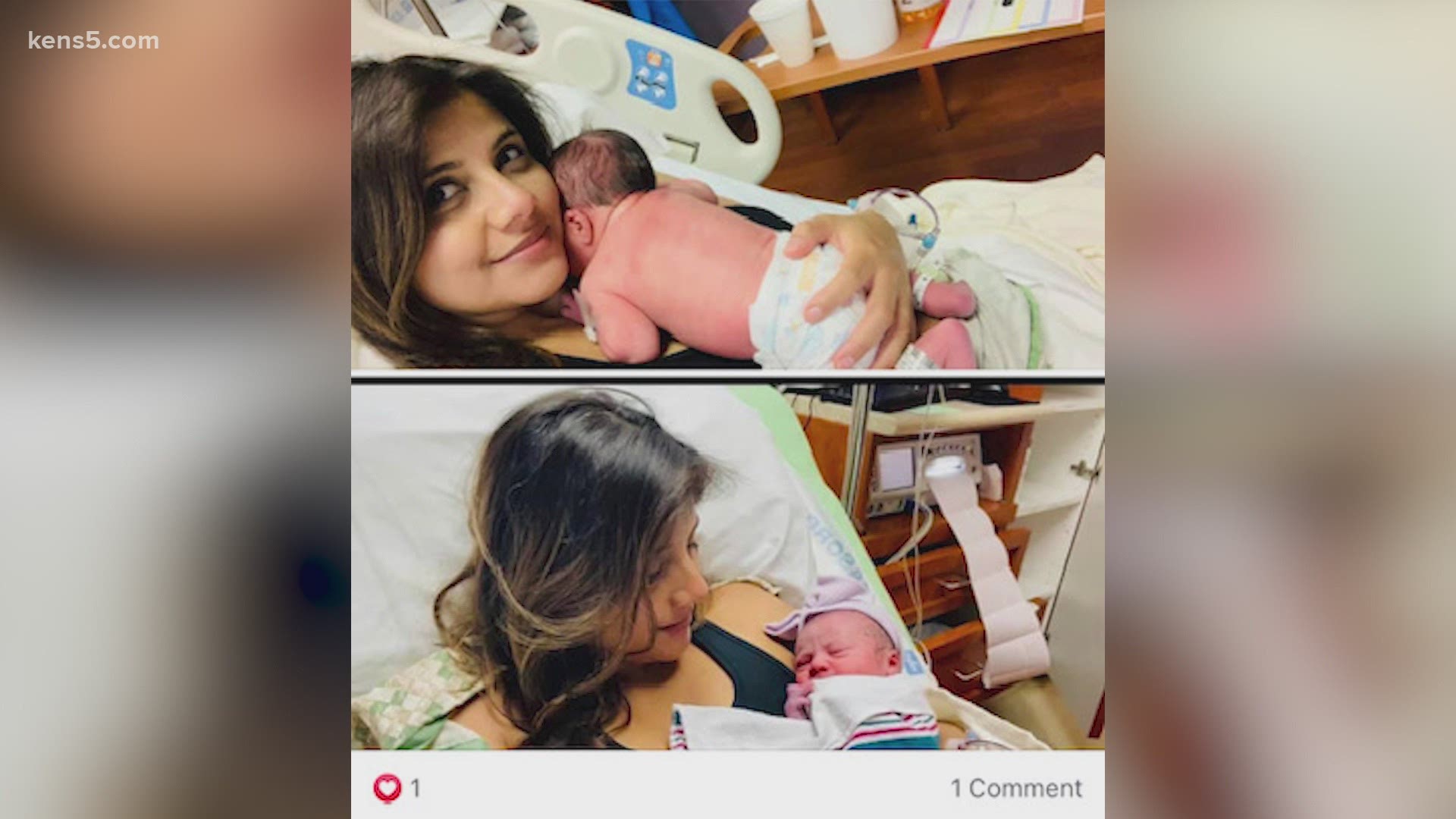 The KENS 5 morning anchor gave birth to her beautiful baby girl Saturday!