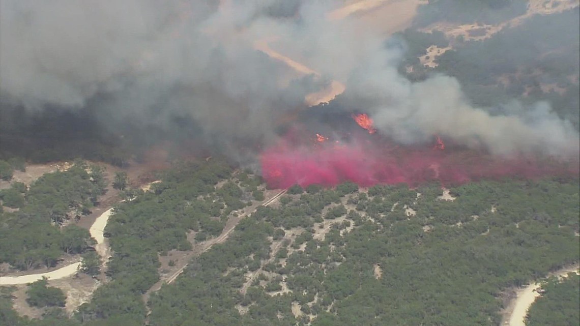 Crews working to extinguish wildfires north of Bexar County