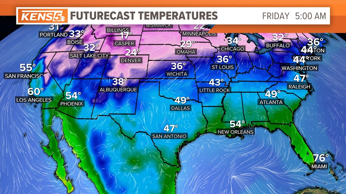 Thanksgiving Day Forecast How Cold