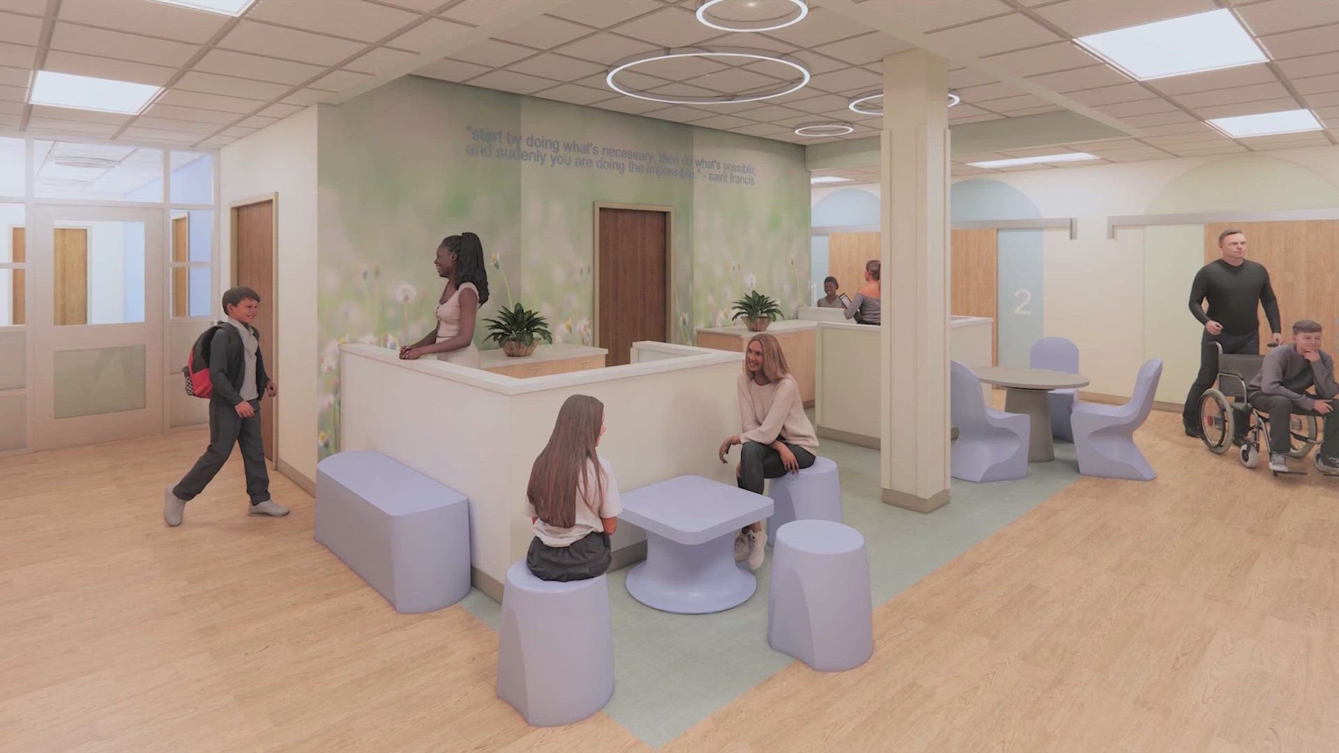 Phase 1 of the renovations includes creating eight private rooms for highly acute mental health patients.