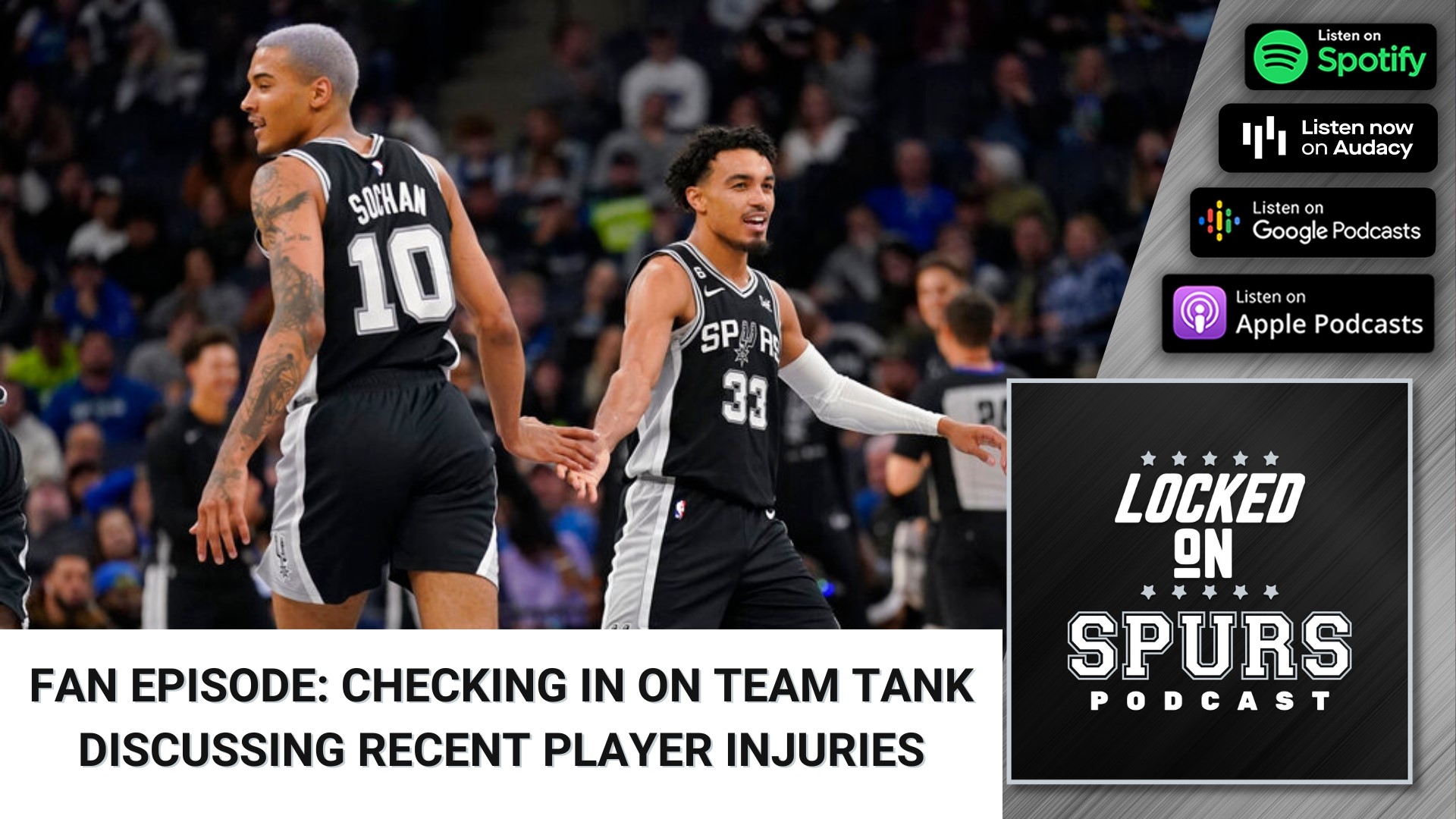 A Spurs fan gives a state of Team Tank address and Dr. Ryan McCorkle is back to discuss recent team injuries.