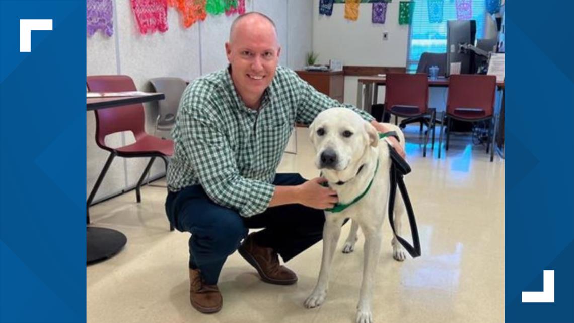 Family adopts Labrador rescued from San Antonio railroad tracks | kens5.com