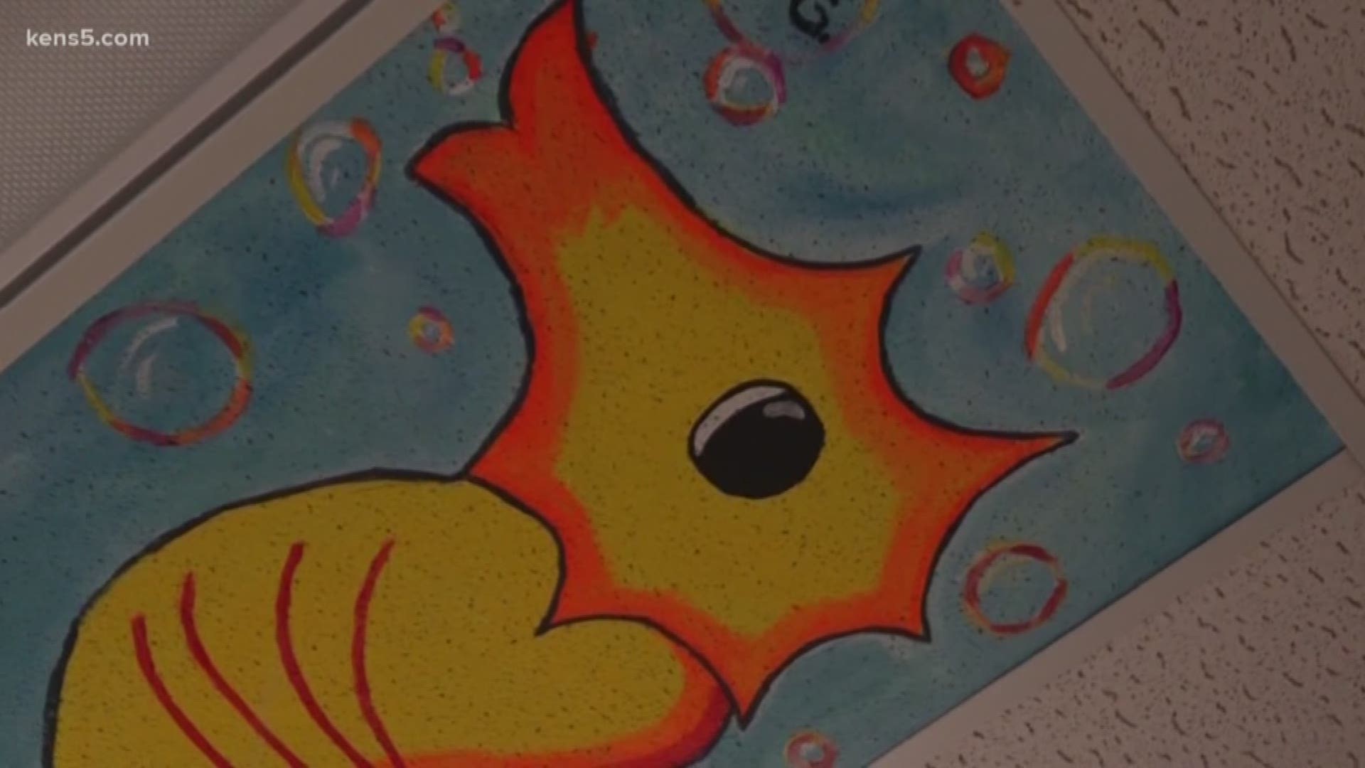 North Central Baptist Hospital has a new look, but you'll have to lay down to see some of it. Eyewitness News reporter Sharon Ko shows us why ceiling tiles are turning heads.