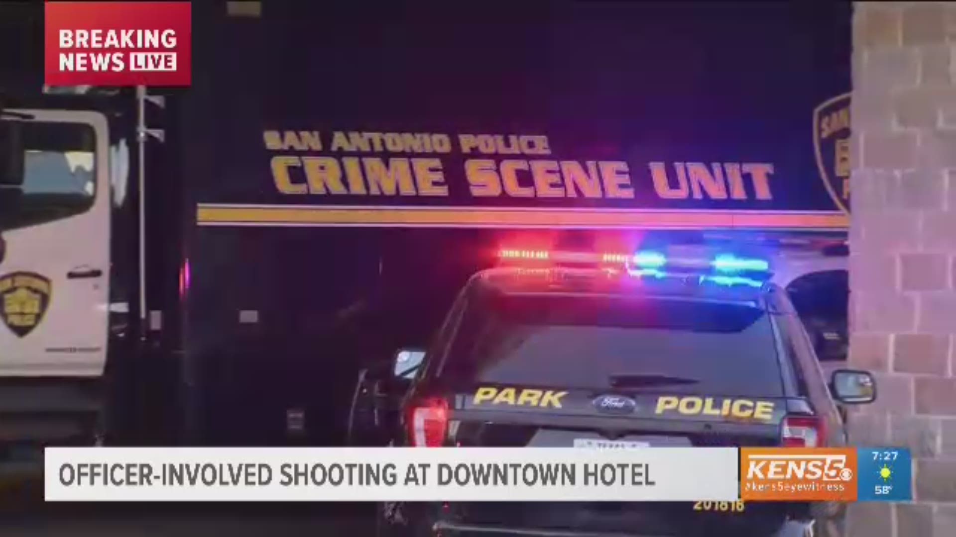 Police are reporting an officer-involved shooting in the downtown area.