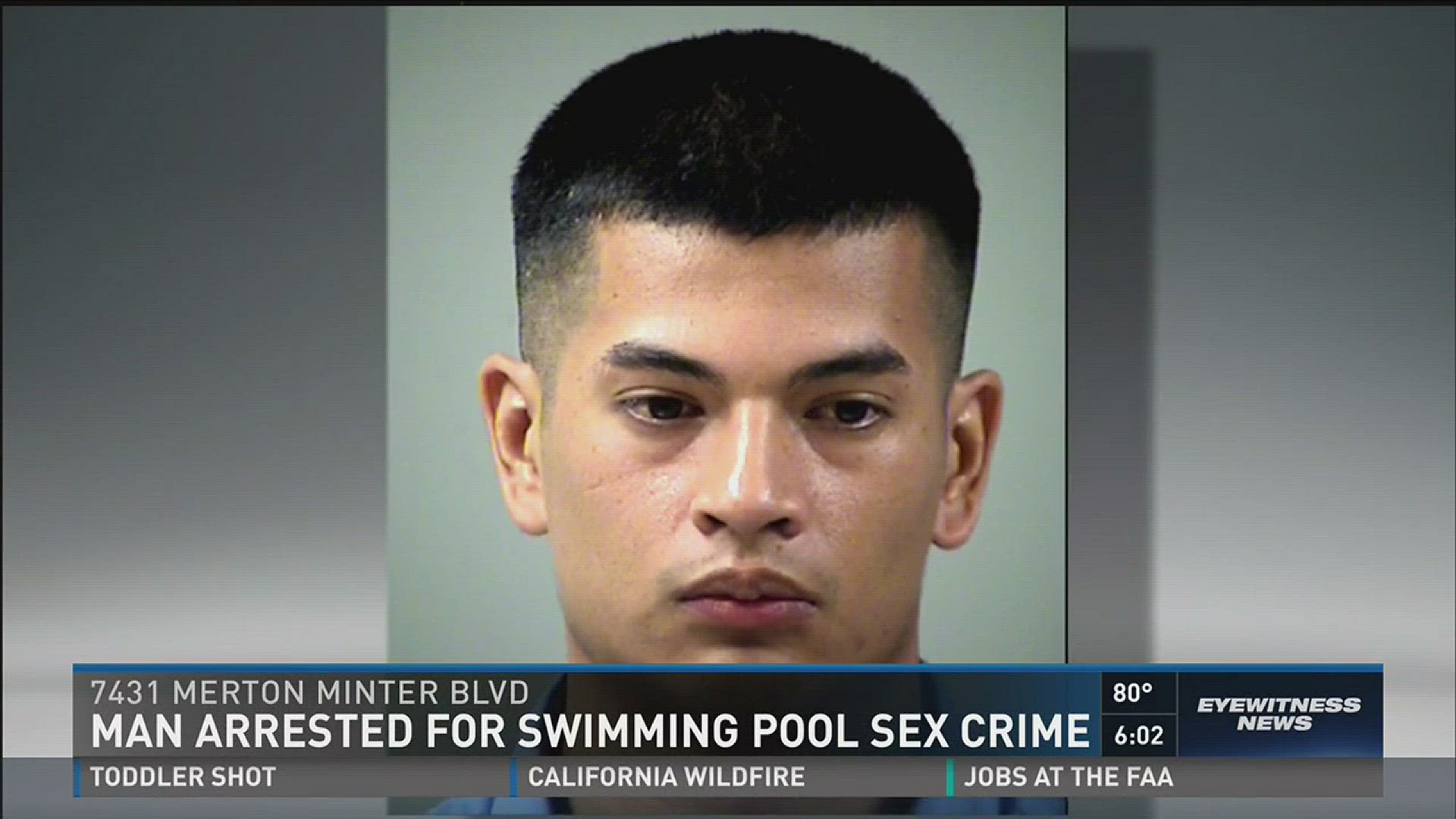 Man arrested, accused of swimming pool sex crime