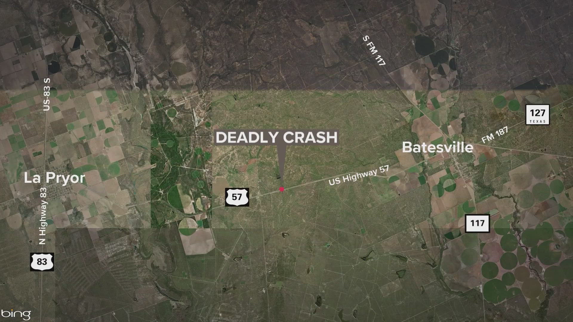 The accident reportedly involved a tractor trailer east of La Pryor. Zavala County Sheriff's Office says a fatality and injuries have been reported.