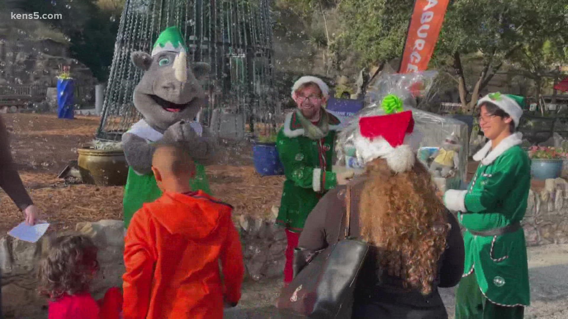 The two San Antonio natives took their family to see the Whataburger Zoo Lights and turned out to be the very special visitors!