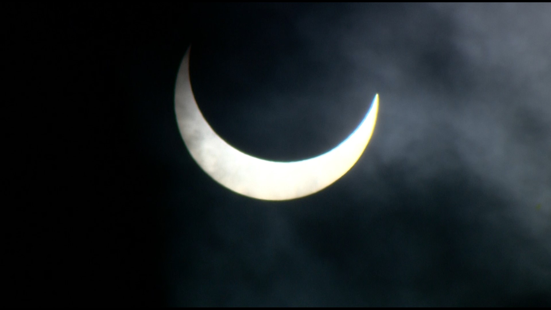 Get a close-up view of the annular eclipse across several hours in the San Antonio sky.