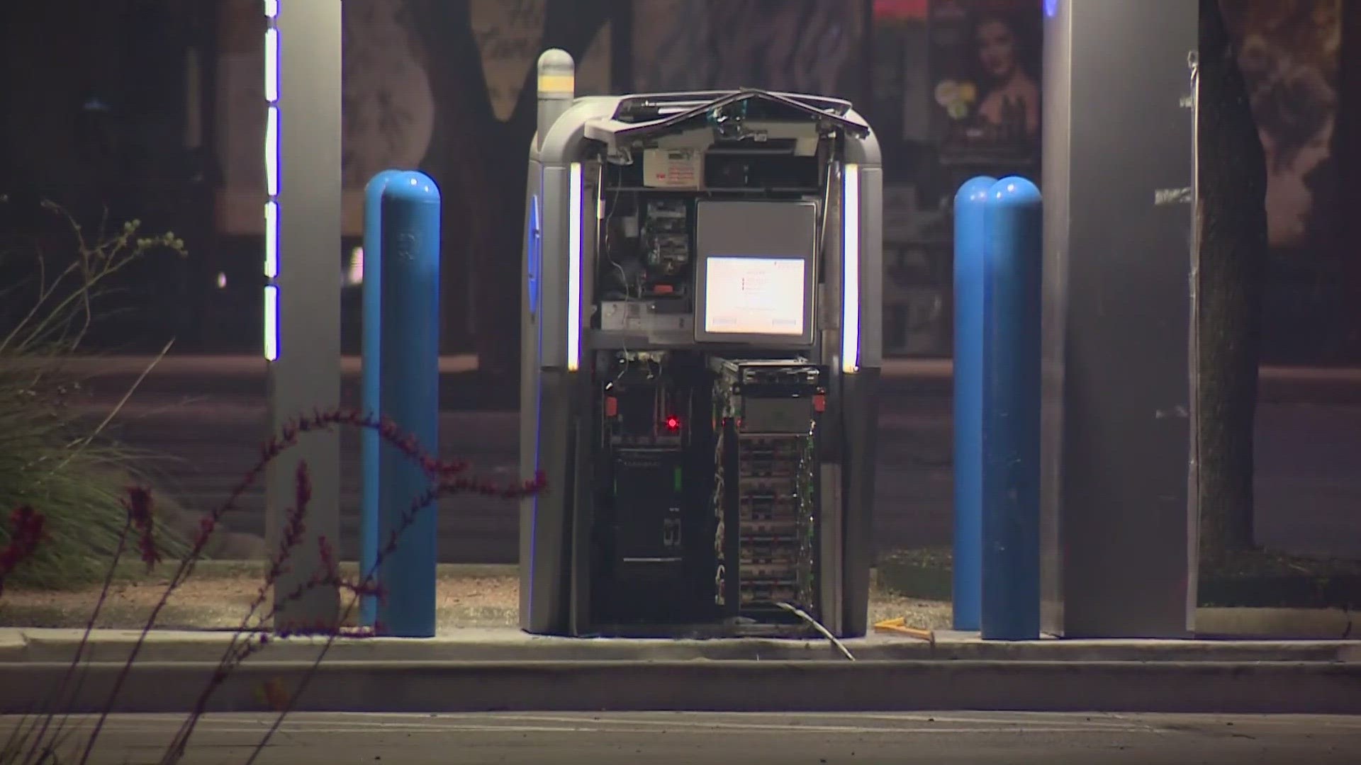 This is the second time an ATM has been targeted in the last week or so.