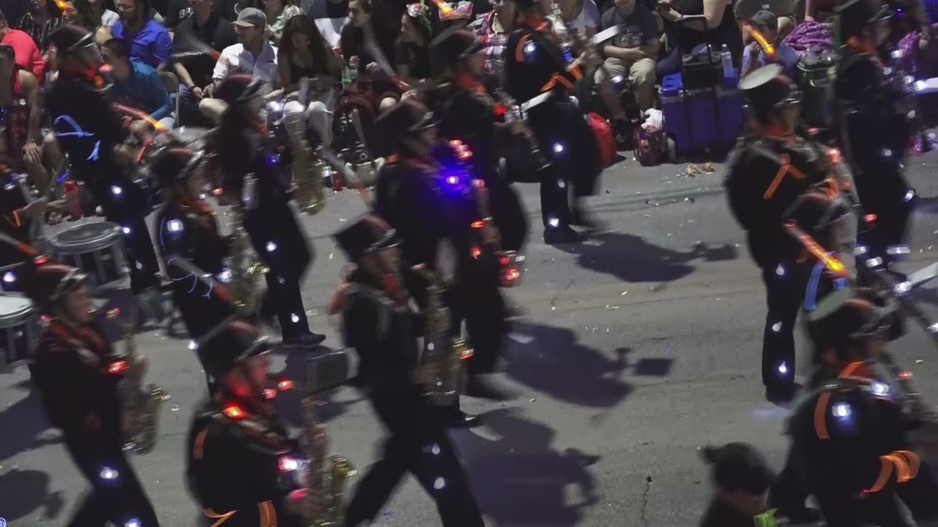 With Chubby Checker leading the way as grand marshal, the country's largest light-up parade brought a vibrancy to downtown San Antonio Saturday night.
