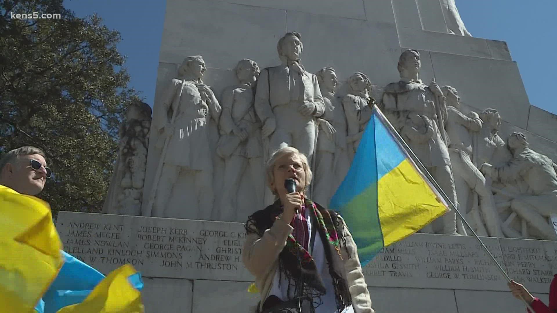 On Sunday, the organization held a rally downtown in show of support for people in their home country.