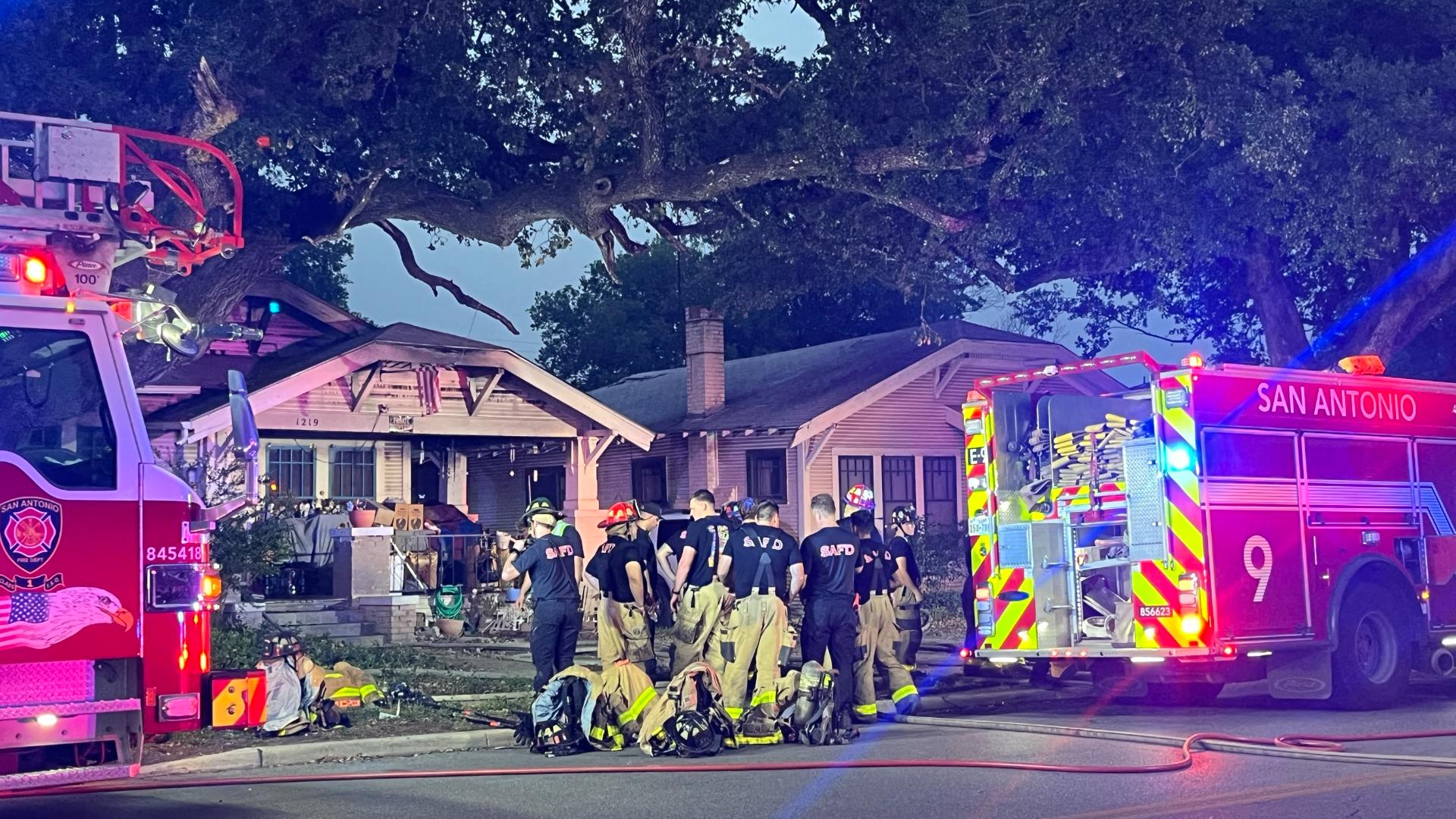 Firefighters were dispatched to the 1200 block of Rigsby Avenue for reports of a fire just after 5 a.m. Tuesday.