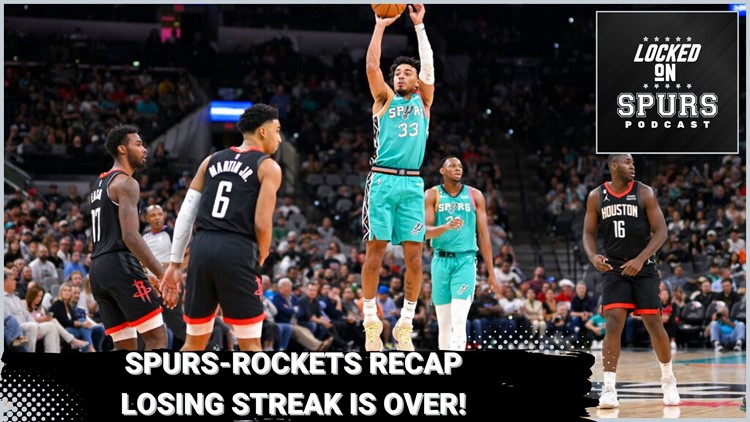The losing streak is over! Takeaways from the Spurs' win versus the Rockets | Locked On Spurs