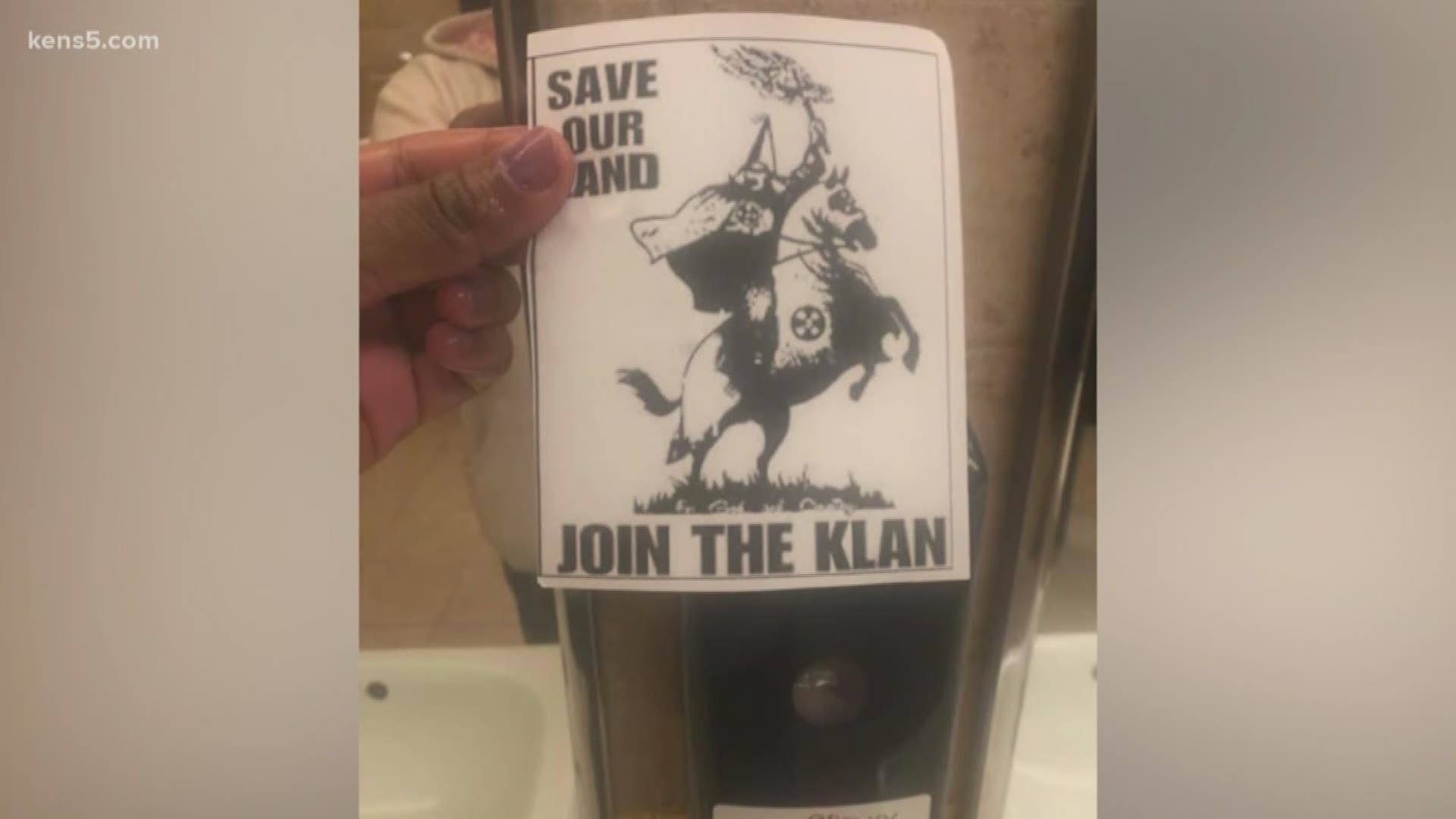 School officials say they plan to punish whoever posted the flyers.