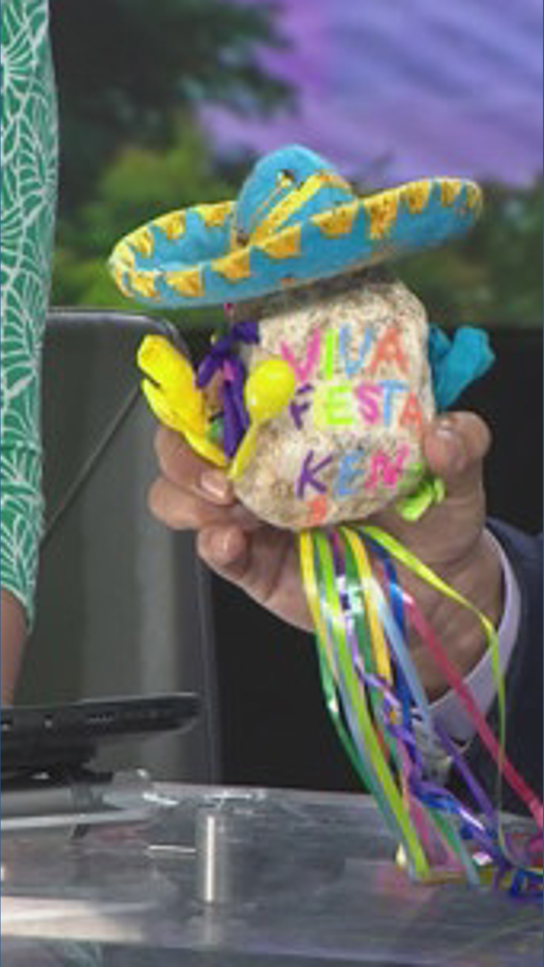 Paul Mireles gets his very own Fiesta rain rock