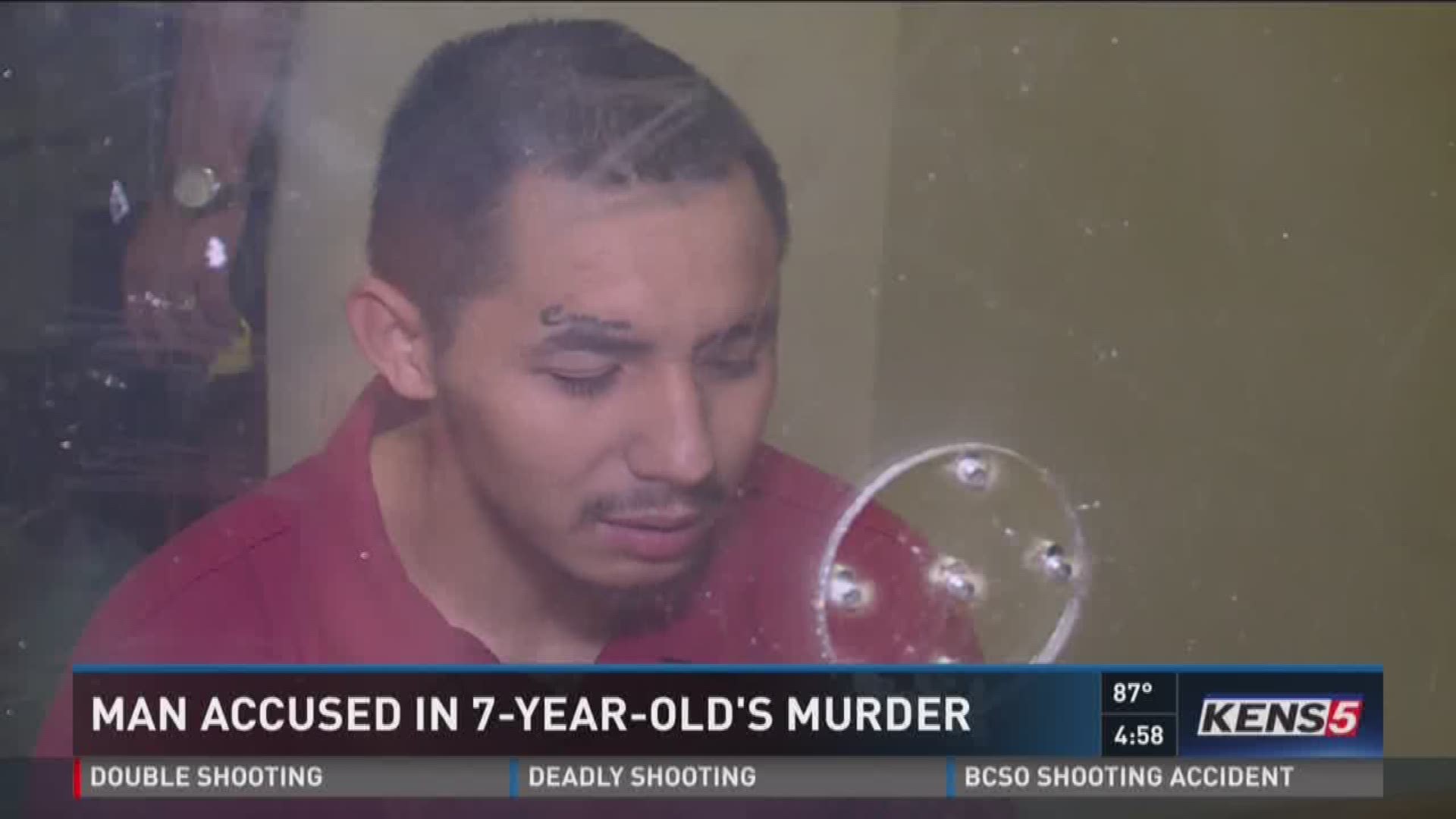 Man accused of killing 7-year-old speaks