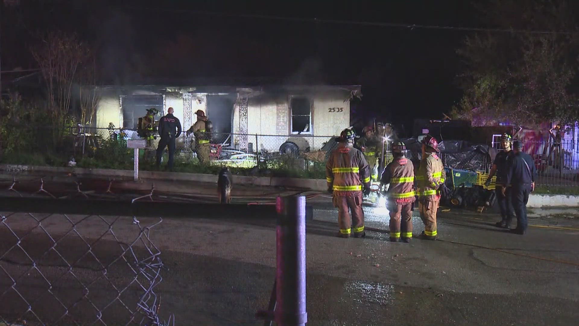 A fire on Monday destroyed a home on the southeast side of town, and spread to a second home as well.