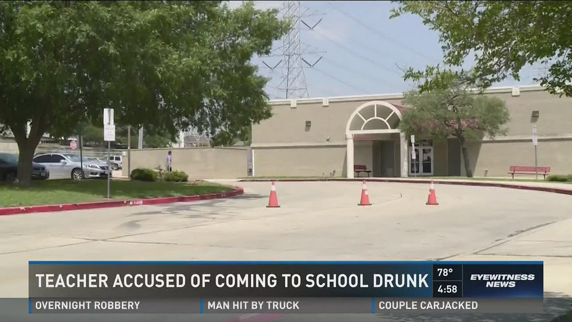 Teacher accused of coming to school drunk