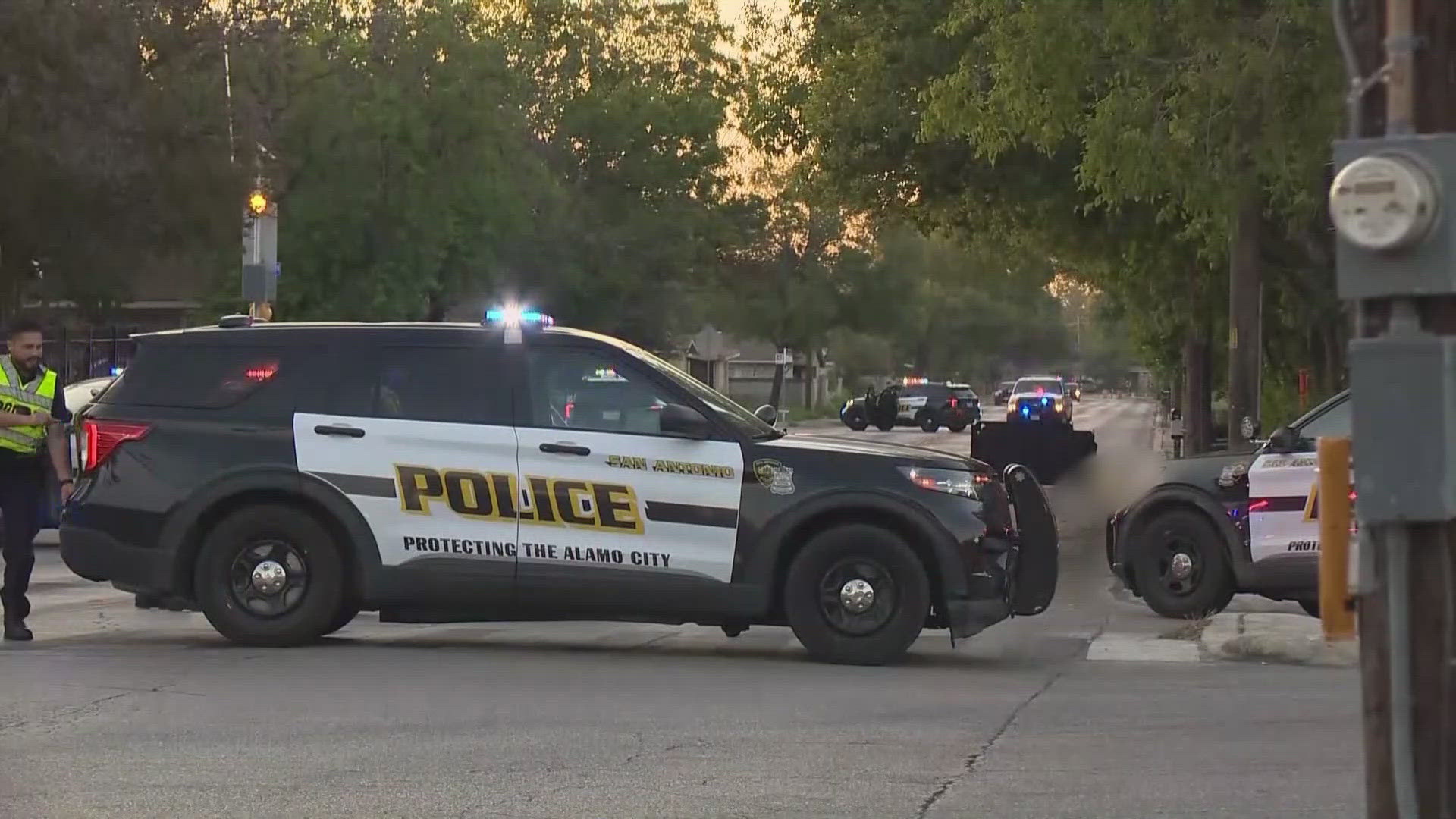 It happened on Babcock Road early Thursday morning just outside Maverick Elementary.