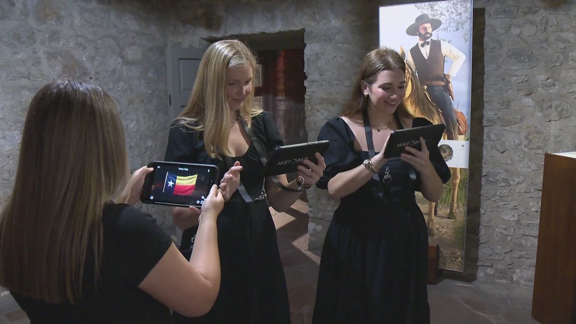 You'll be able to scan a QR code and see what the Alamo looked like in 1756 all way to the early 1900s.