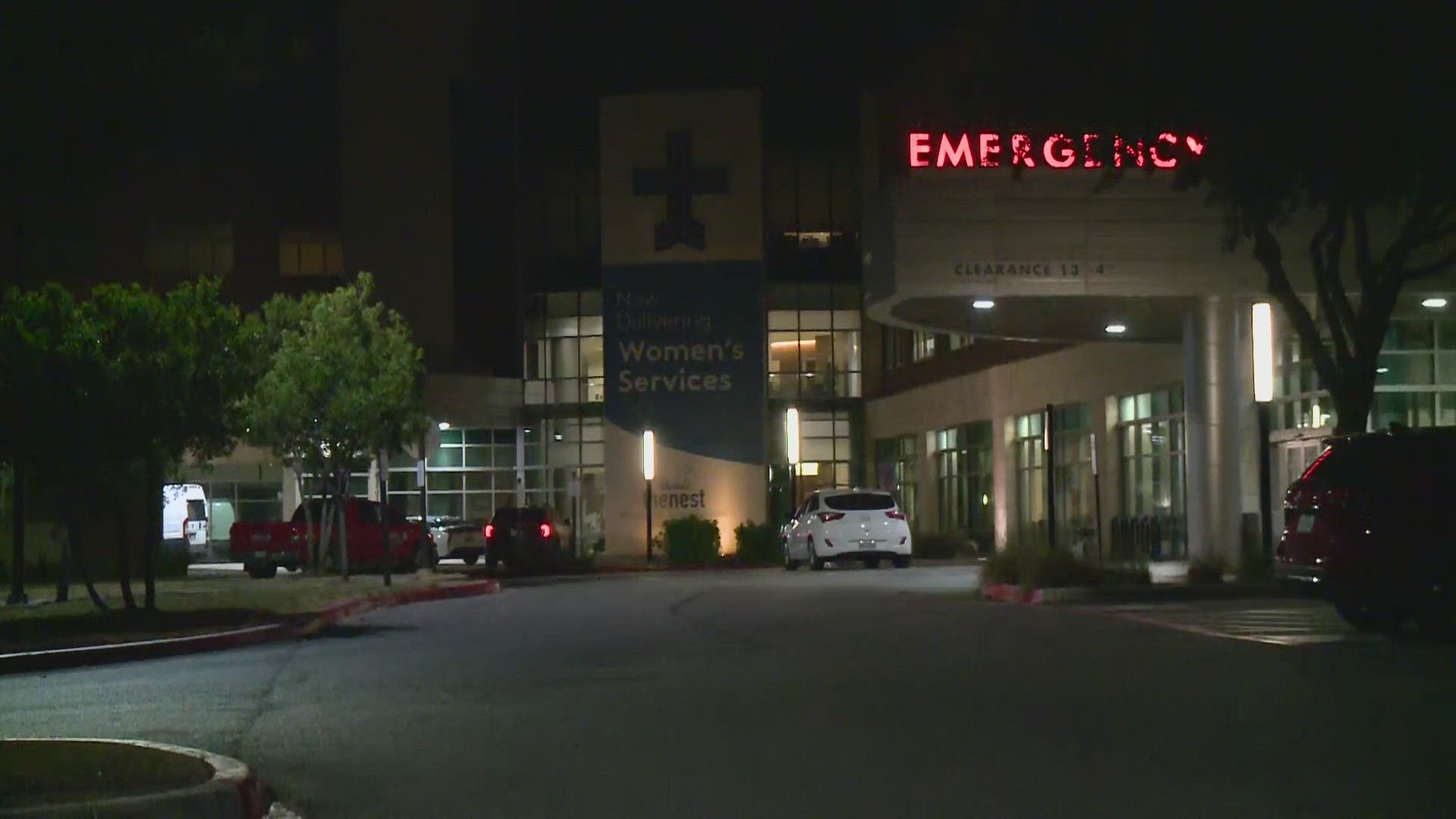 The boy was dropped off by a group of other young people out front of Mission Trails Baptist Hospital.