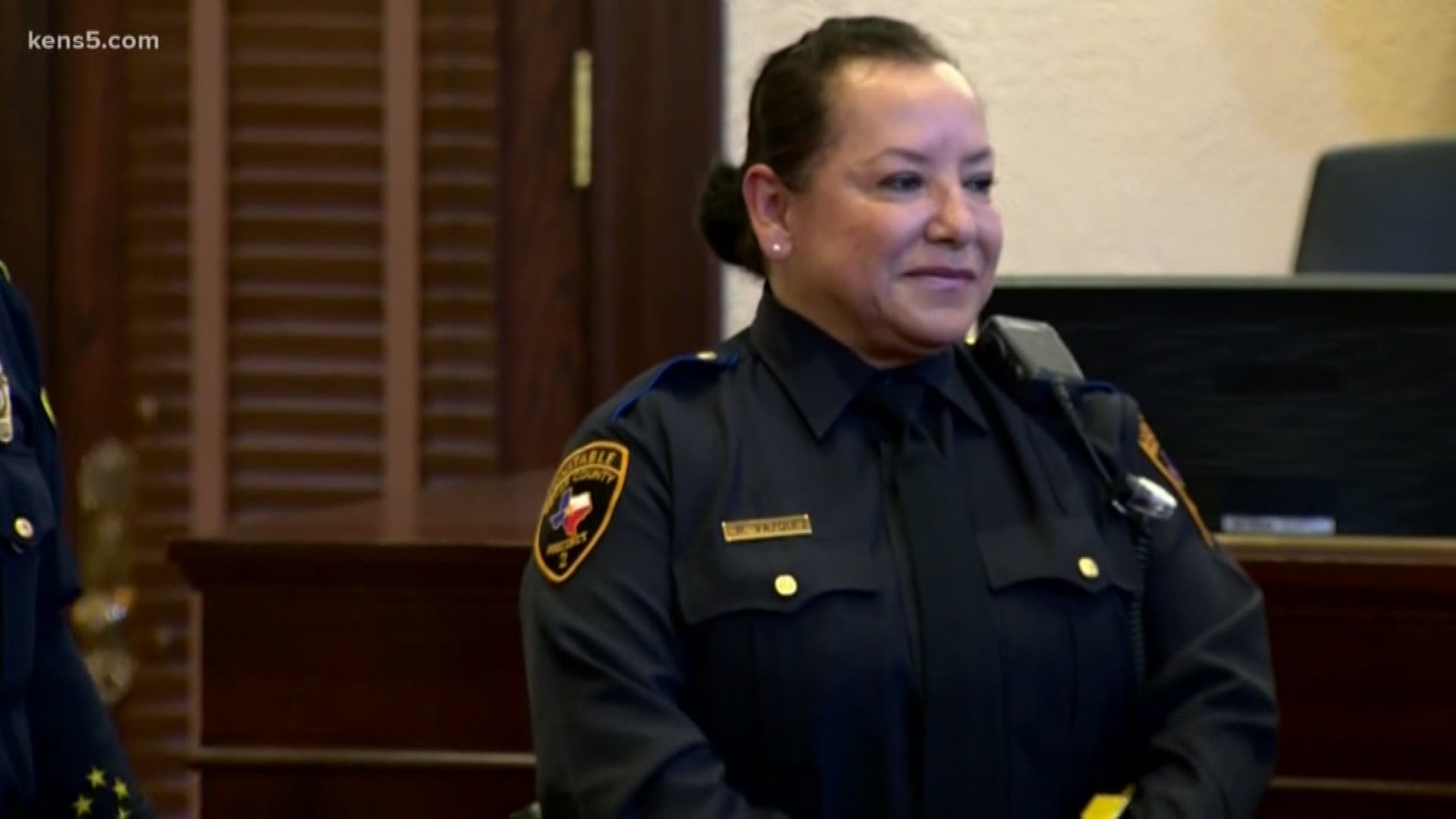 The transition to an interim Precinct 2 constable comes as Michelle Barrientes Vela prepares to make an announced run for Bexar County sheriff.