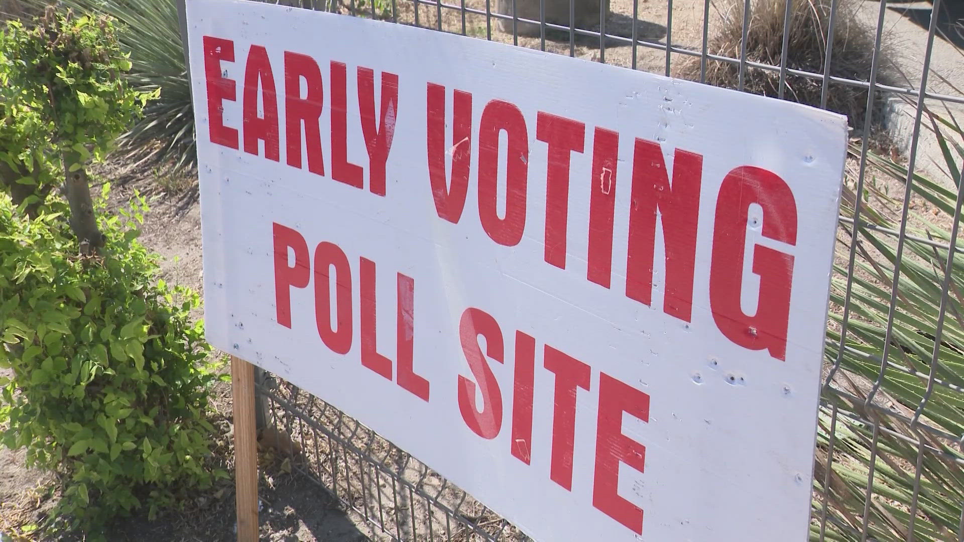 The polls close in Bexar County at 8 p.m. 