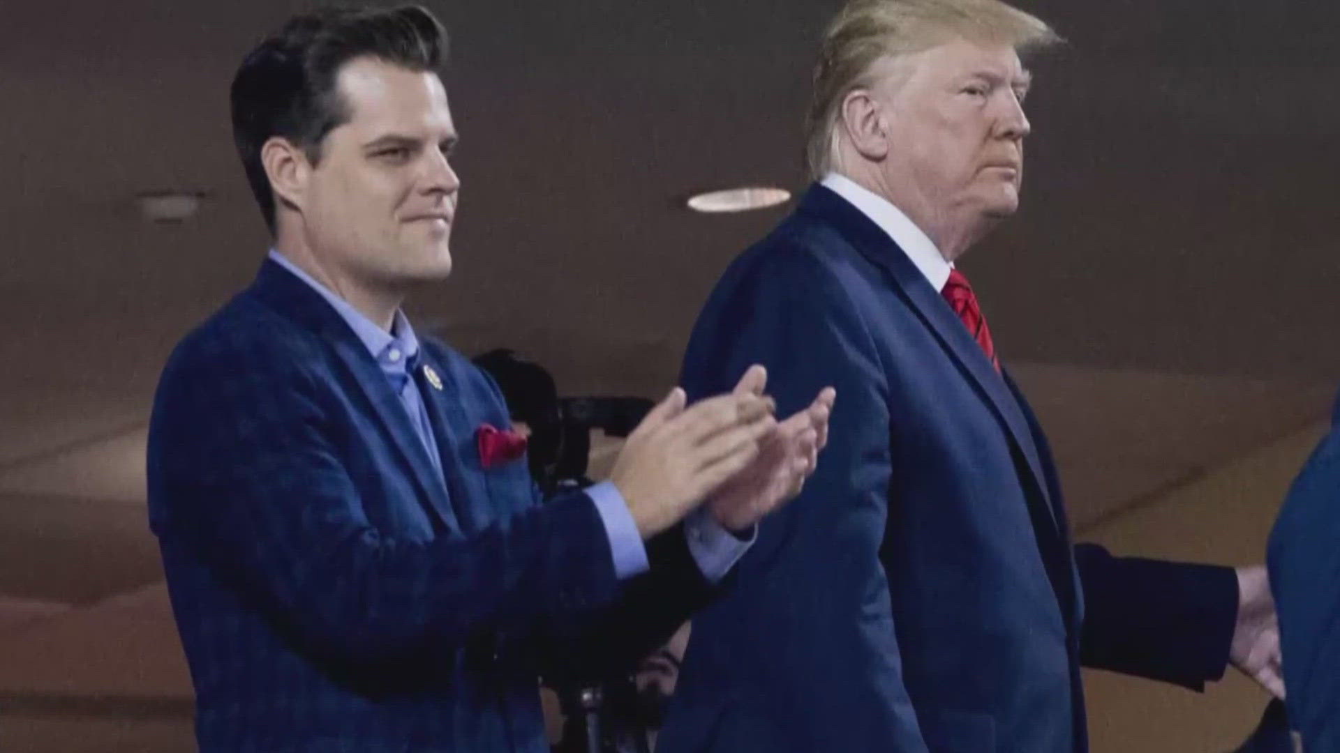 Former Florida congressman Matt Gaetz is courting Senate support to become Trump's Attorney General, accompanied by President-elect JD Vance, as they make the case.