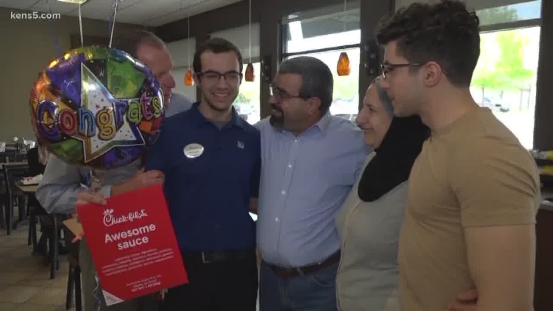 20-year-old Abdullah Alaboosi received the surprise of his life when he looked inside an 'Awesome Sauce' envelope. Eyewitness News reporter Ashley Speller has the story.