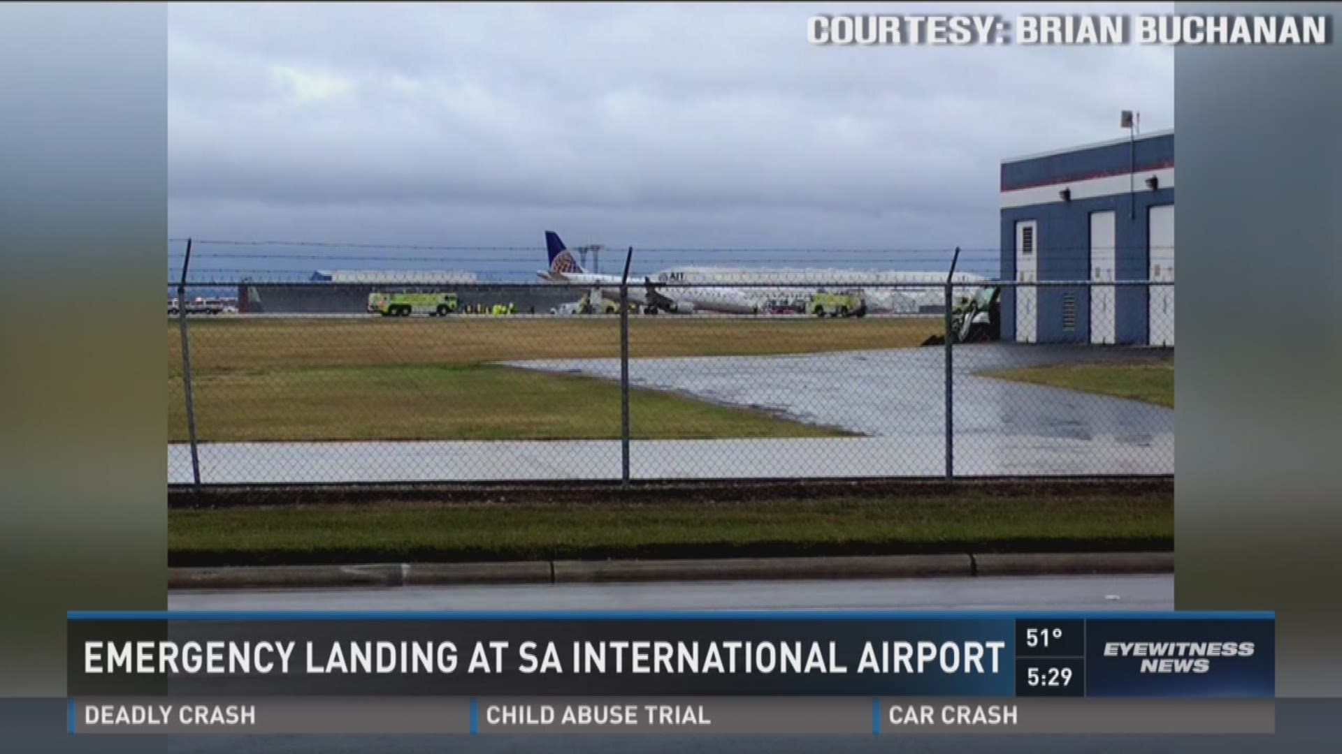 Emergency landing at SA Airport