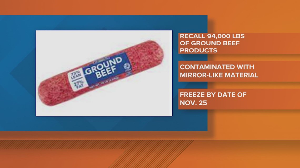 HEB recalls Tyson ground beef over concerns of 'mirrorlike' material