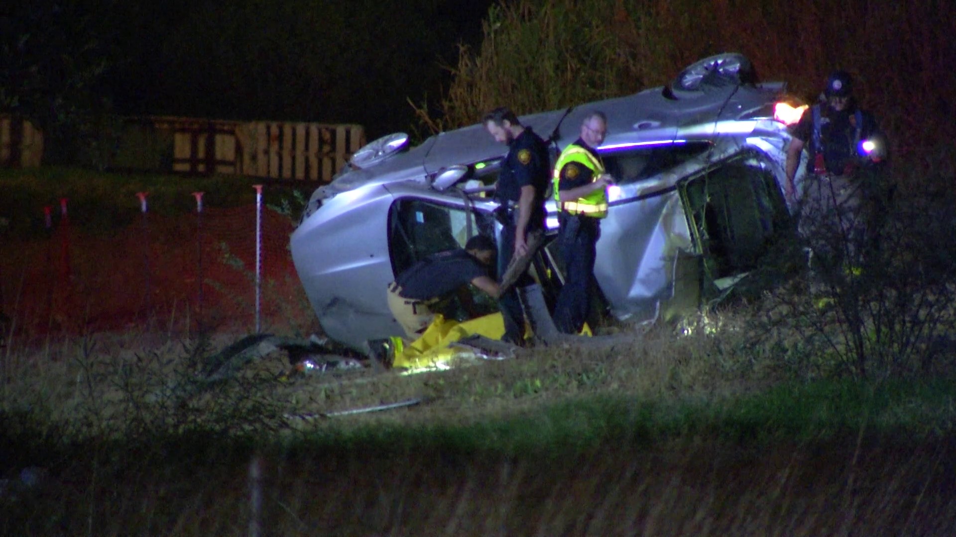 Two people ejected from rollover crash, one dead at scene