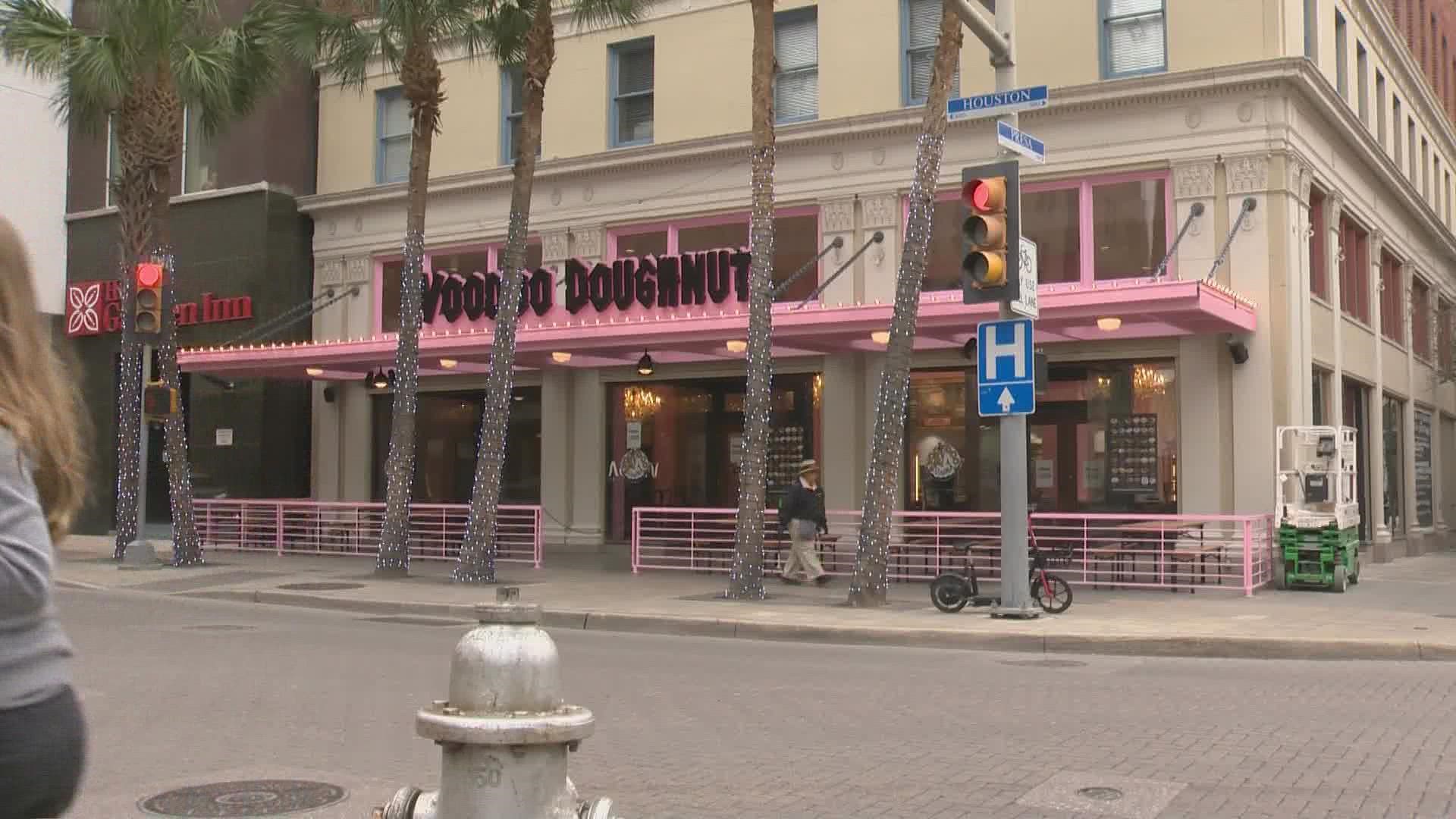 The grand opening will be downtown on December 20, and there will be giveaways along with hand-decorated donuts.