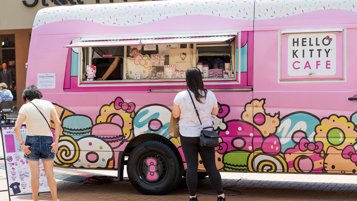 See the new merch you'll be able to grab when the Hello Kitty Cafe Truck  hits San Antonio this weekend