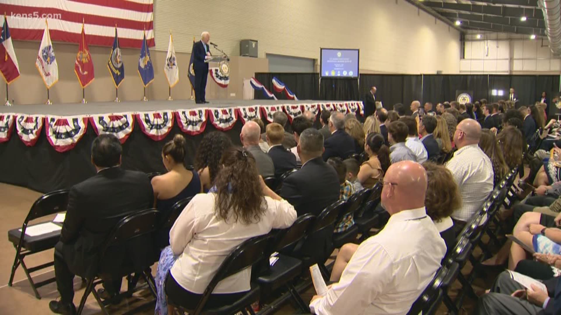 As people across the nation pause to honor lives lost in service, a special send-off honored the next generation of military leaders for their commitment to step up and serve.