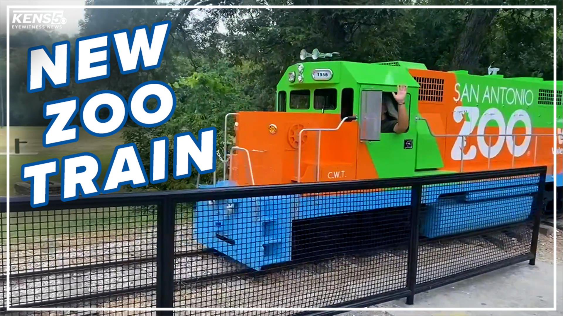 The San Antonio Zoo's new train arrived Monday. The first 50 riders who purchase a train ticket for the inaugural rides will get some some special goodies.
