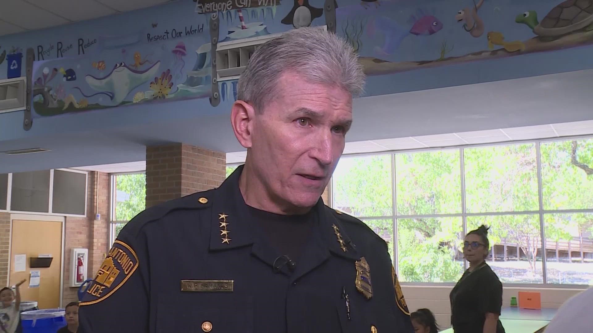 San Antonio Police Chief William McManus said his department could not get involved where no one could find a crime.