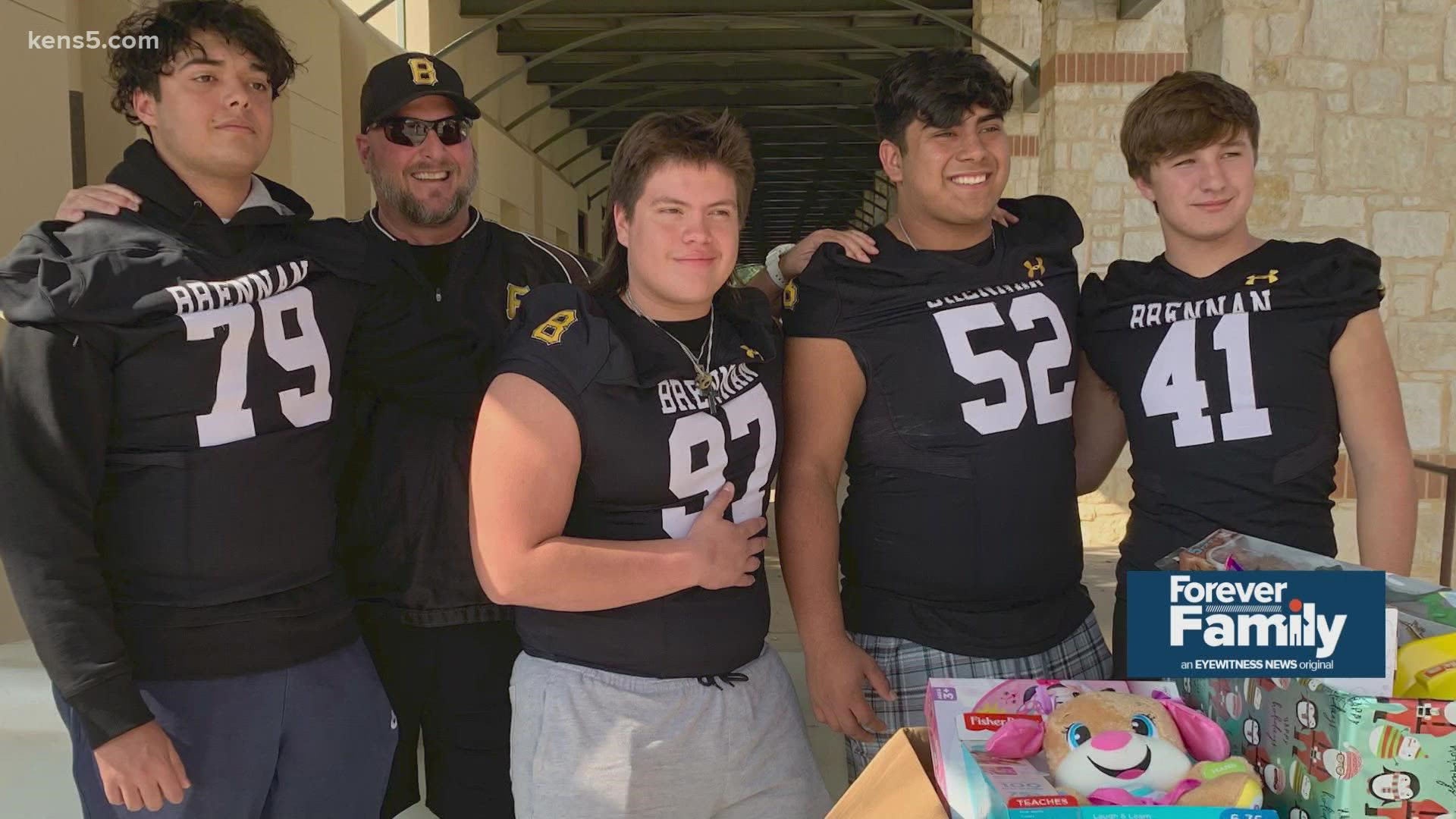 Several San Antonio area high school students came together to donate toys for children in need.