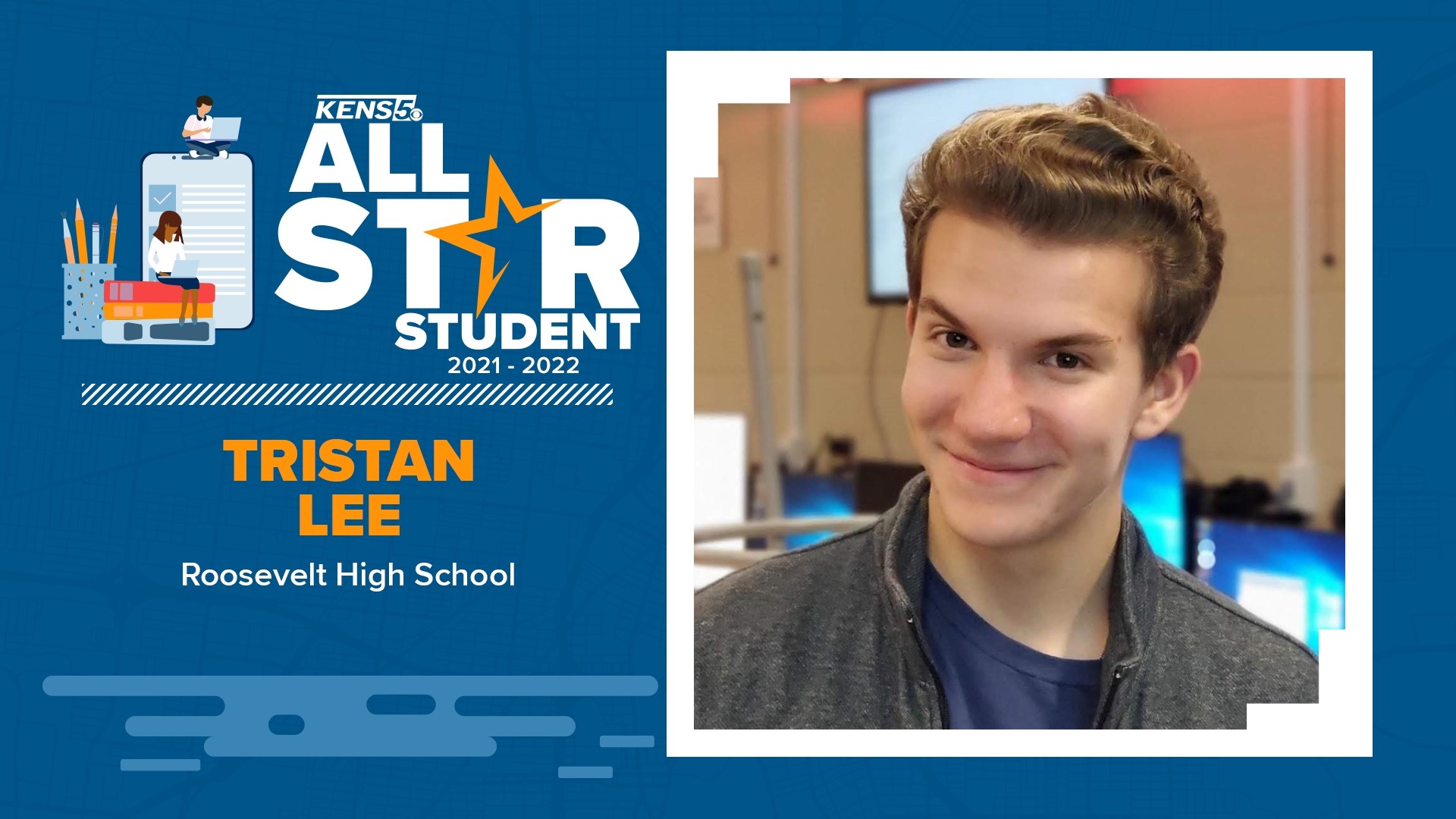 Roosevelt High School senior, Tristan Lee, is a KENS 5 All-Star Student.