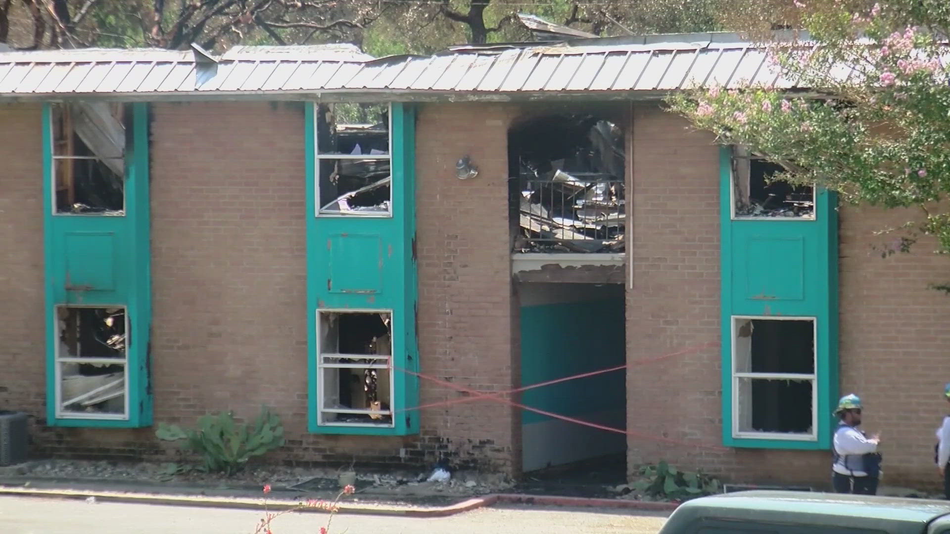 Five people were killed in the fire, which stemmed from a mattress on fire in a breezeway, according to the San Marcos Fire Marshal's Office.