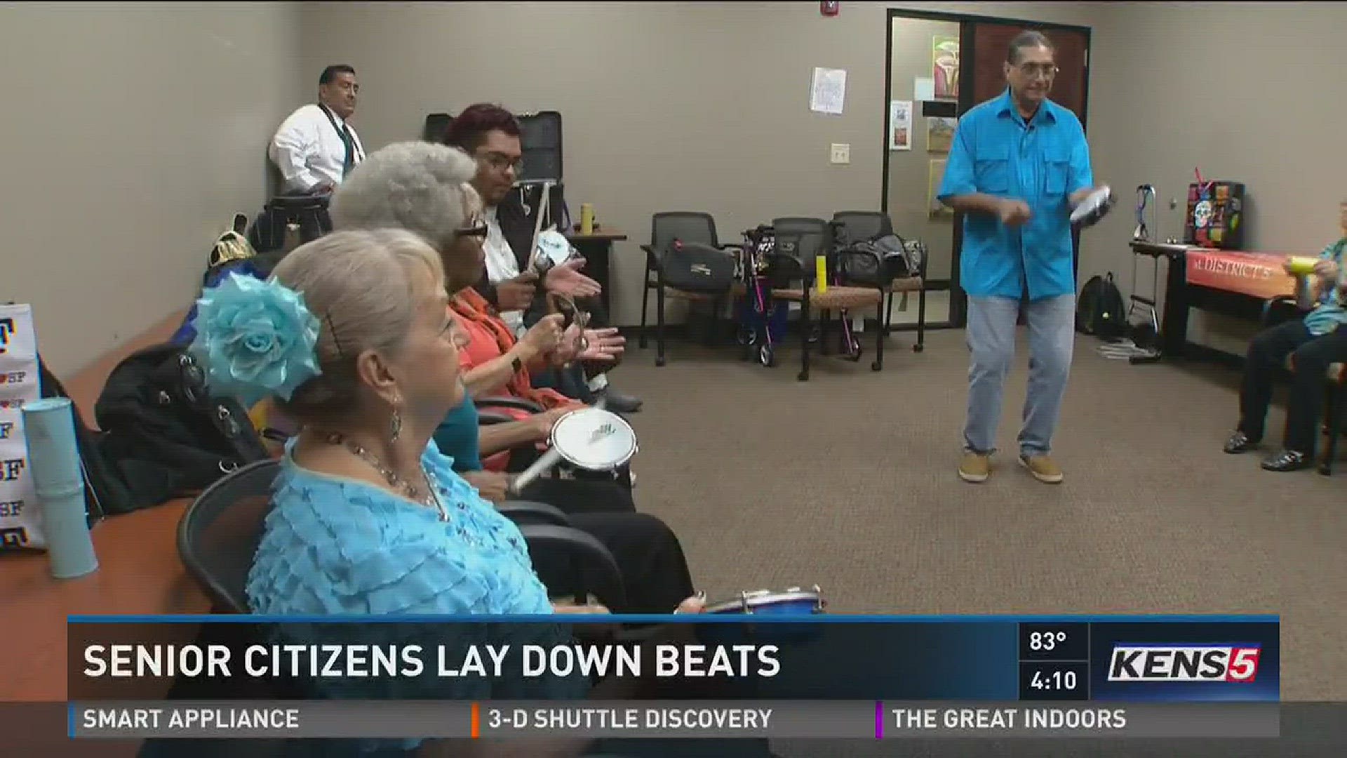 Senior citizens lay down beats