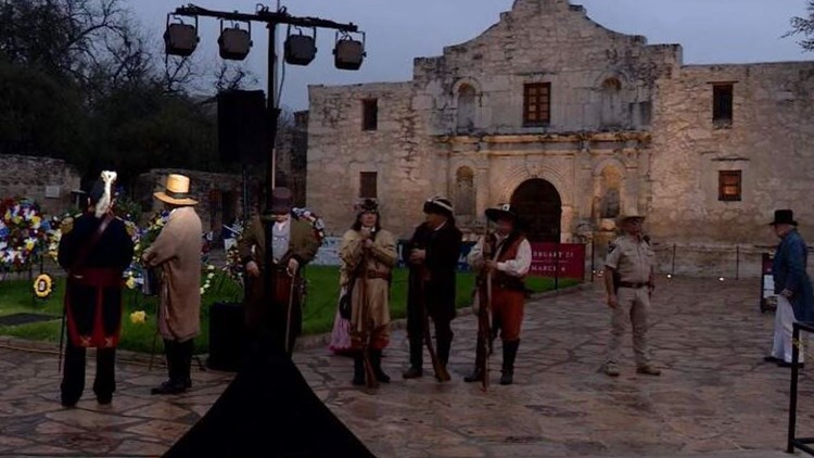 Ceremony Honoring Alamo Defenders