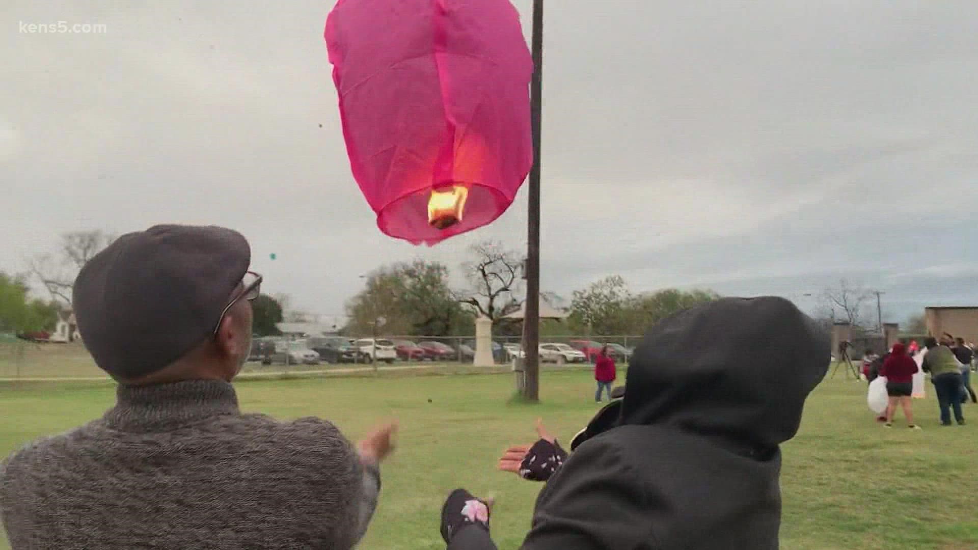 "This is what I'll be thinking about [as the lantern goes up], just the memories that I shared with her and the happy times we shared together," said one mourner.