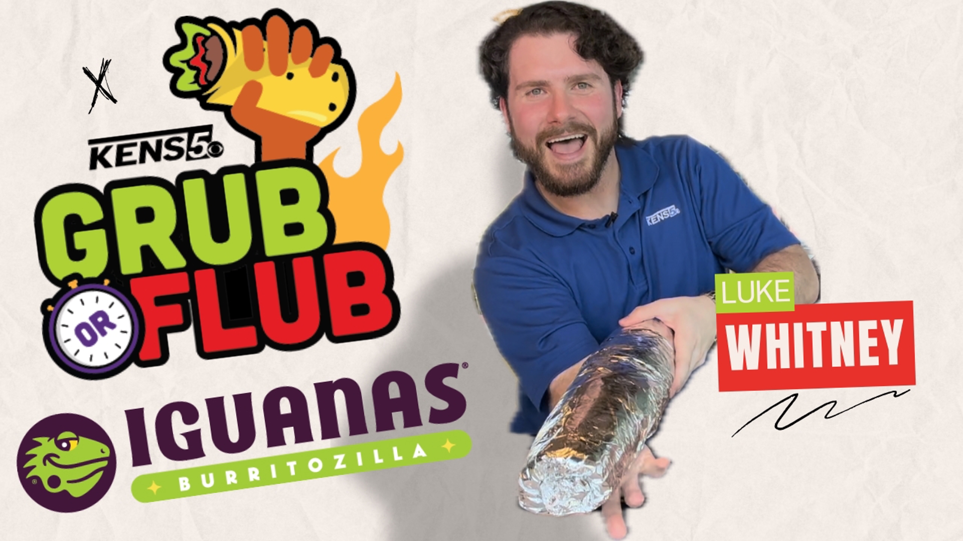 Luke traveled to the California-based restaurant Iguanas to take on their 18-inch, five-pound Burritozilla! Can he be the first to conquer the feat in San Antonio?